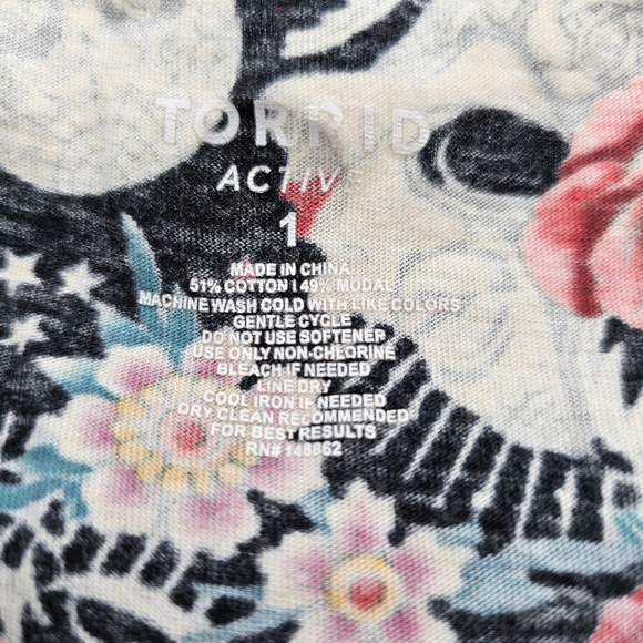 Torrid skull tattoo print legging and tank bundle set womens size 1x - Picture 2 of 9